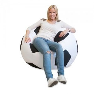 Luxury Fußball Sitzsack hochwertiges Fussballsitzkissen aus der Comfortline groß original Lumaland