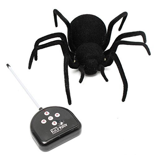 MECO RC Ferngesteuerte Spinne Fernbedienung Spider Spielzeug Geschenk Halloween Riesenspinne Latrode