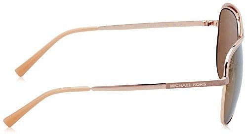 MICHAEL KORS Unisex-Erwachsene Sonnenbrille Vivianna I, Schwarz (Rose Gold / Taupe 11072t), 58