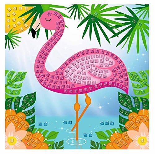 Moosgummi Mosaikbild Flamingo