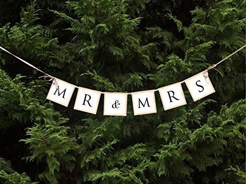 Mr and Mrs Banner Hochzeit 77 cm