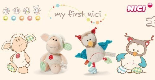 My first NICI Greifling Eule mit Rassel