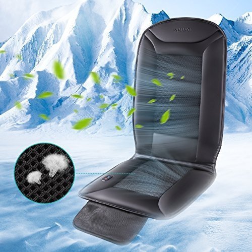 Naipo Auto Sitzkissen Beheizbar Sitzauflage mit Heizung- und Kühlungfunktion und 3D belüfteten Lö