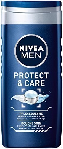 NIVEA Men Geschenkset für Männer mit After Shave Balsam, Rasierschaum und Duschgel, Travel Set, 3 