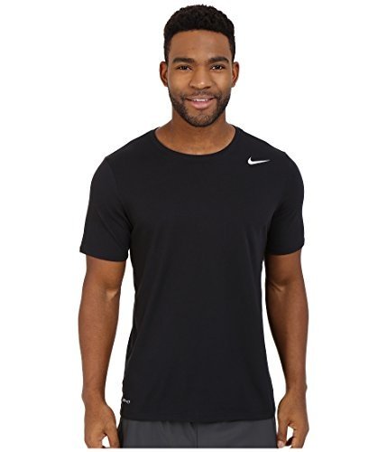 Nike Herren Dri-Fit Cotton Kurzarm 2.0 T-Shirt, Schwarz (Schwarz (Schwarz-Weiss)), L