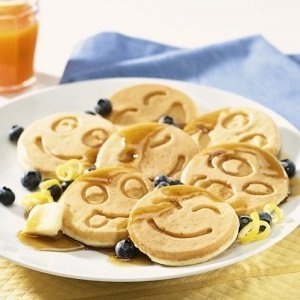 Pancake-Pfanne Smiley Face