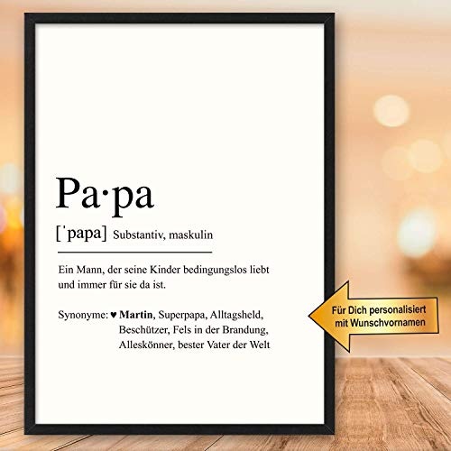 PAPA Definition Kunstdruck