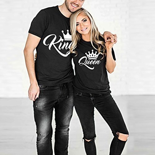Paar T-Shirt King Queen