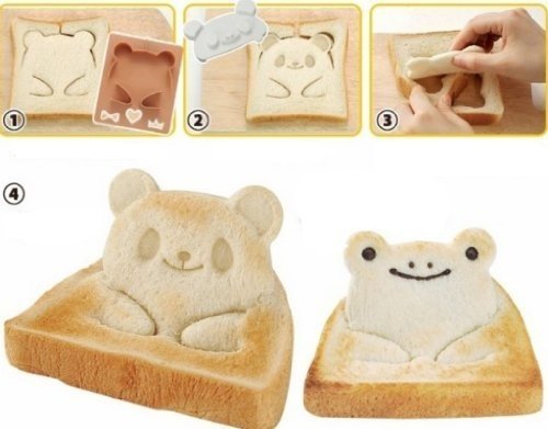 Panda Förmigen Frosch Toast Sandwich-Maker Brotschimmel Schneider Diy Hersteller