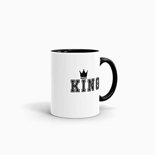 Partner-Tassen "King" und "Queen" Kaffeetasse / Mug / Cup / - Qualität made in Germany Innen / Henk