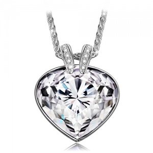 Pauline & Morgen "Ozean Herz" Damen Kette Kristall SWAROVSKI ELEMENTS Halskette Schmuck Geburtstagsg