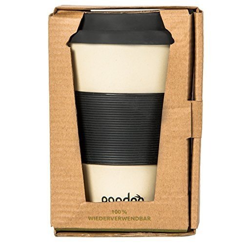 pandoo Bambus Coffee-to-Go-Becher | Kaffee-Becher, Trink-Becher, Bamboo-Cup | ökologisch abbaub