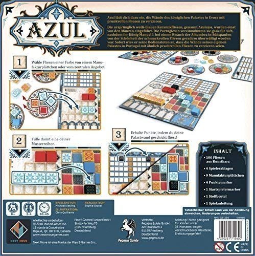 Pegasus Spiele Azul (Next Move Games) Spiel des Jahres 2018