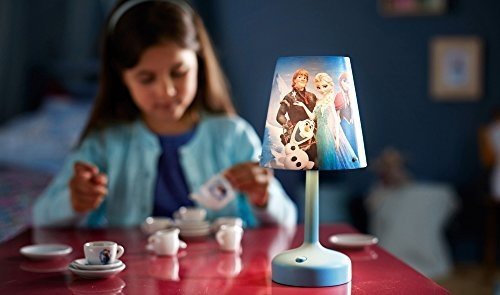 Philips Disney Frozen  LED Tischeleuchte/Nachttischleuchte Plastik 0.6 W Blau, 717960816
