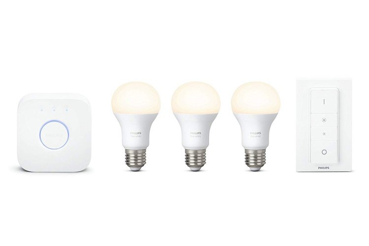 Philips Hue White E27 LED Lampe Starter Set