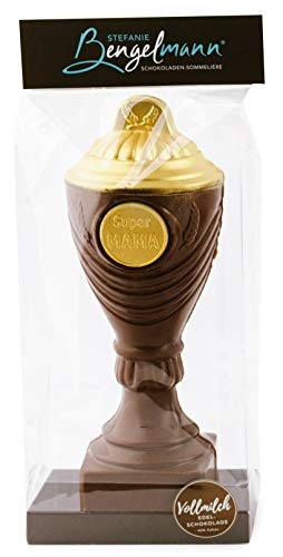 Pokal aus Schokolade Super Mama