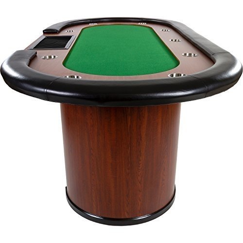 Pokertisch ROYAL FLUSH, 213 x 106 x75 cm, FARBWAHL, Gewicht 58kg, 9 Getränkehalter, gepolsterte Arm