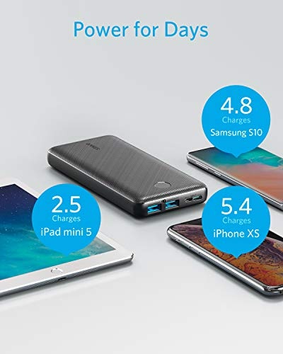 Powerbank Anker PowerCore Essential, 20000mAh externer Akku mit PowerIQ Technologie und USB-C Eingan