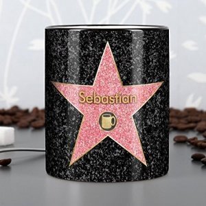 Privat Tasse Kaffee Becher - Walk of Fame - mit Ihrem gewünschten Namen
