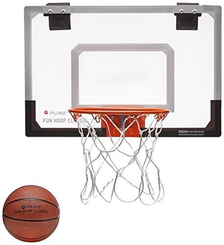 Pure2Improve Klassik Indoor-Basketballkorb, Transparent, 46 x 30 cm