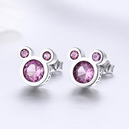 Qings Zirkonia 925 Sterling Maus Ohrringe