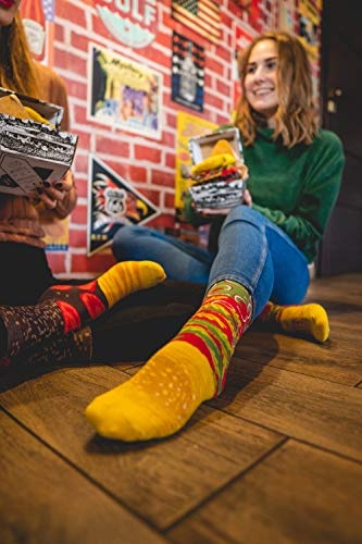 Rainbow Socks Hamburger Socken Box