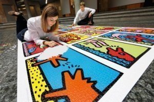 Keith Haring: Double Retrospect - 32.000 Teile Puzzle (544x192cm)