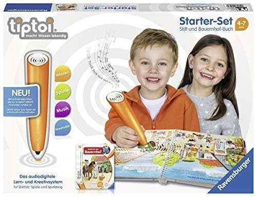 Ravensburger Tiptoi Starter-Set: Stift und Bauernhof-Buch, bunt