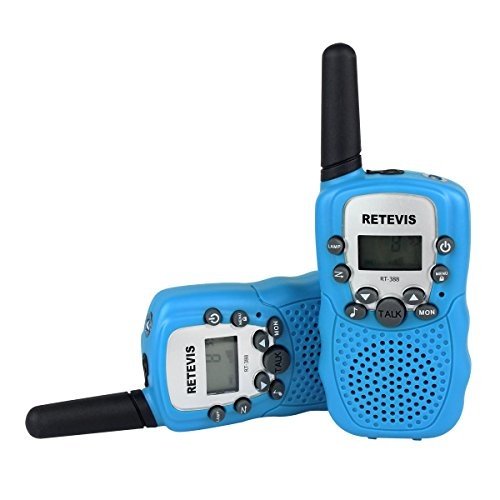 Retevis RT-388 Walkie Talkie für Kinder 8 Kanäle Funkgerät mit LC-Display Taschenlampe Walki Talk