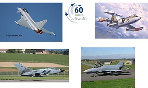Revell Modellbausatz Flugzeug 1:72 - Geschenkset 60 Jahre Luftwaffe im Maßstab 1:72, Level 4, origi