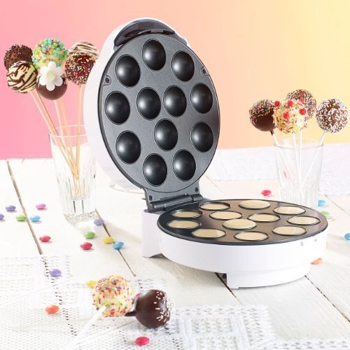 Rosenstein & Söhne Cake Pop Maker: Cakepop-Maker für 12 leckere Miniküchlein pro Durchgang, 750 W