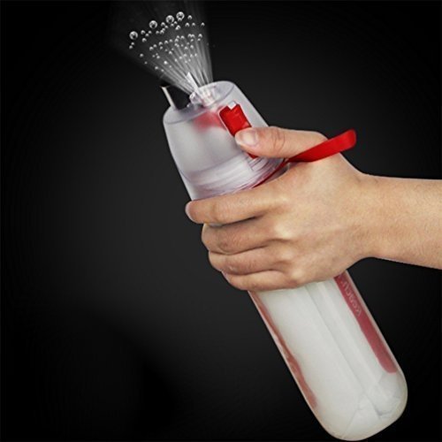 RUNACC Spray Wasserflasche Praktische Nebel Spray Trinkbecher Portable Sport Wasserflasche