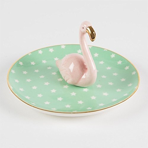Sass & Belle Schmuckständer Teller Flamingo