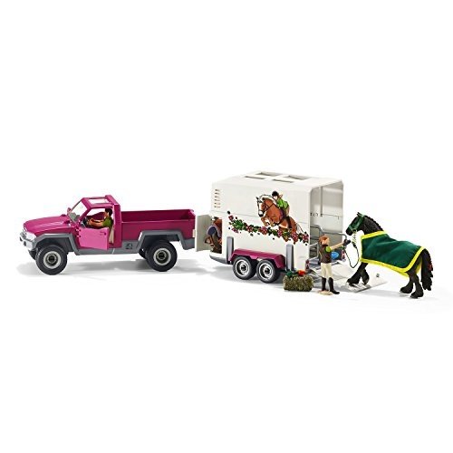 Schleich Pick up mit Pferdeanhänger