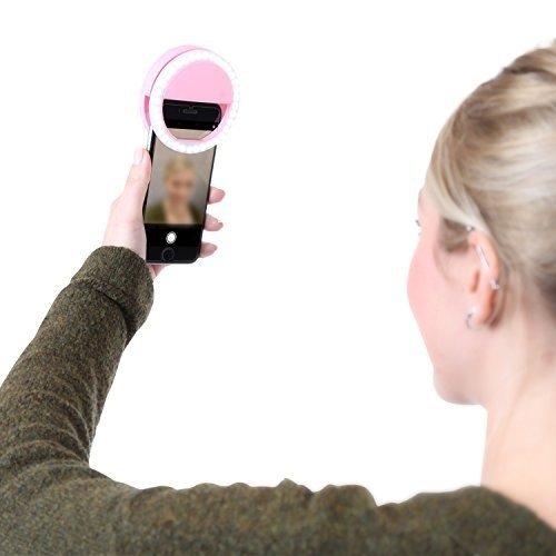 Selfielicht SL36S - aufladbar - Smartphone - Tablet - iPad - Macbook - Handtasche, weiss Selfie Lich