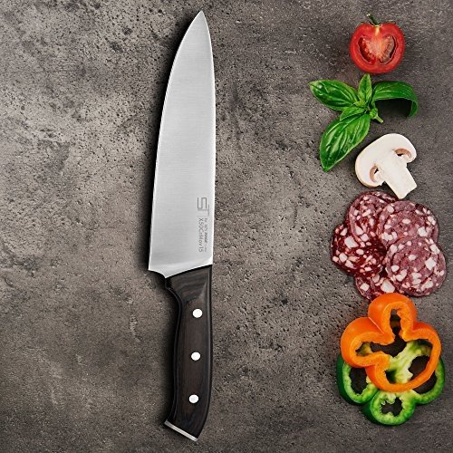 SILBERTHAL Chefmesser | 21 cm Klinge | Kochmesser, Küchenmesser | Fleischmesser | Ergonomischer Gri