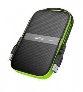 Silicon Power Armor A60 1 TB IPX4 stoßfest/wasserfest 2,5 USB 3.0 Military Grade Portable Hard Driv