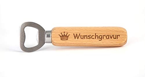 SNEG Flaschenöffner aus Holz mit Gravur