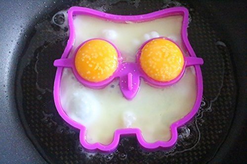 Spiegeleiform Eule Owl Eierform Egg Shape Frühstück Pfannenschablone Silikonform Silicon Mold Moul