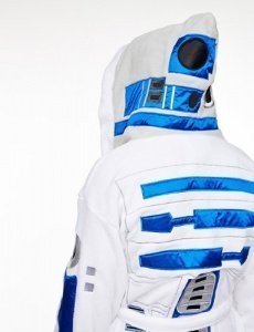 Star Wars R2-D2 Bademantel weiß