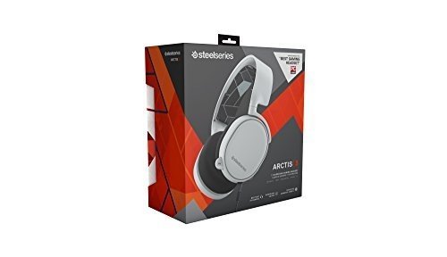 SteelSeries Arctis 3 Gaming Headset (7.1 Surround für PC, Mikrofon ClearCast) - Weiß