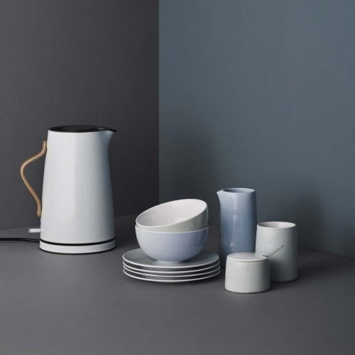 Stelton x-201 Emma Isolierkanne Tee 1 L, Kunststoff, Weiß, 17 x 14 x 19.5 cm