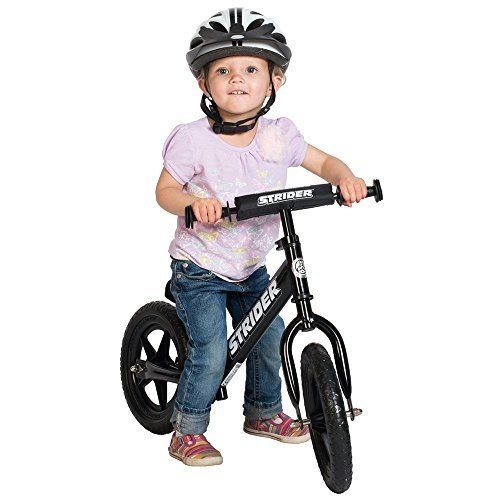 Strider 12 Sport Balance Bike, von 18 Monaten bis zu 5 Jahren, schwarz