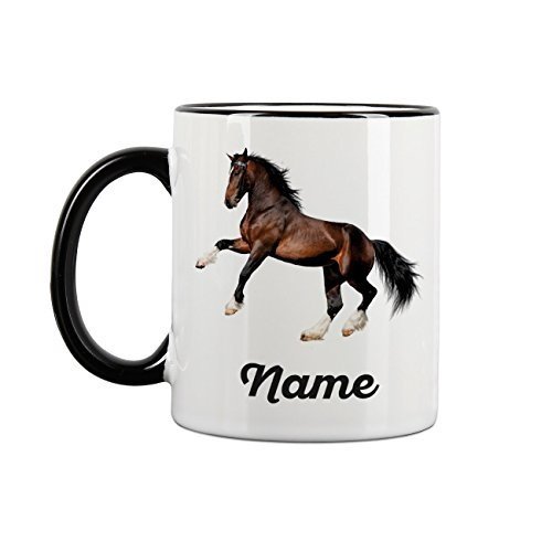 Striefchen® Tasse mit Pferd und Wunschnamen