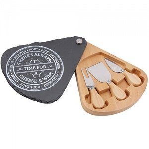 Swivel Slate Cheese Board Geschenkset