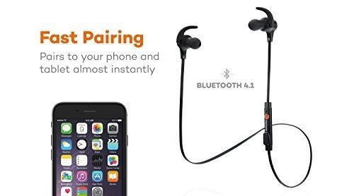 TaoTronics Bluetooth Kopfhörer 4.1 In Ear Kopfhörer magnetische Headset AptX IPX5 Wasserschutz Ste