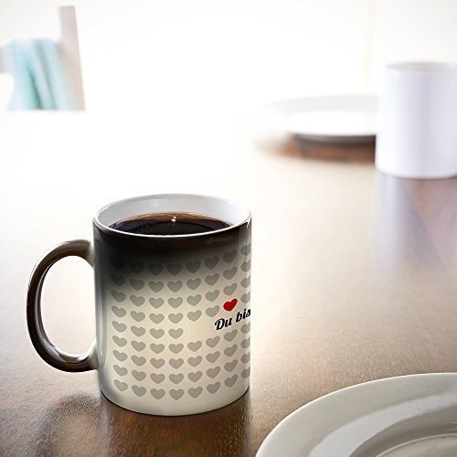 Tasse 1000 Herzen mit Thermoeffekt