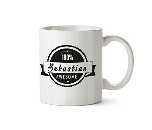 Tasse DEIN NAME - 100% Awesome - Kaffeetasse, Kaffeebecher, das ideale personalisierte Geschenk für