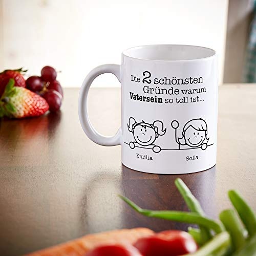 Tasse mit Aufdruck Gute Gründe fürs Vatersein