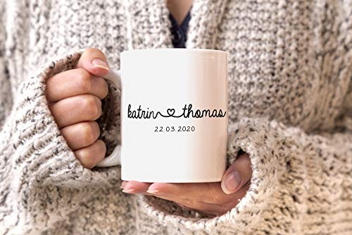 Tasse personalisiert Hochzeitstag